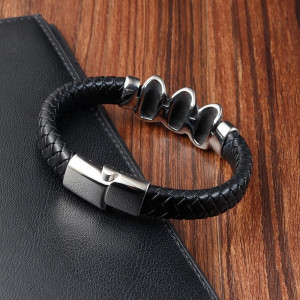 Vue Arrière Bracelet Tête de Mort "Confrérie des Quatre Crânes"