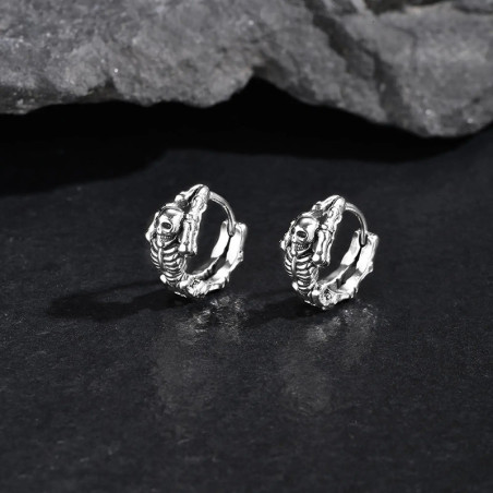 Avant Boucles d’Oreilles Tête de Mort "Deadly Redemption"