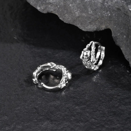 Details Boucles d’Oreilles Tête de Mort "Deadly Redemption"