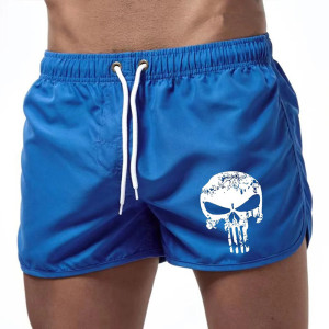 Short Tête de Mort – Punisher Sunset Couleur Bleu