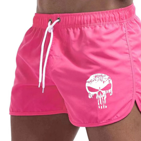 Short Tête de Mort – Punisher Sunset Couleur Rose