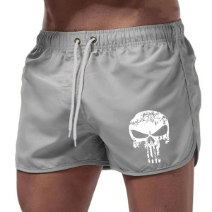 Short Tête de Mort – Punisher Sunset Couleur Gris