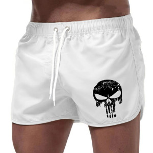 Short Tête de Mort – Punisher Sunset Couleur Blanc