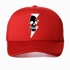 Casquette Tête de Mort "Éclair Fatal" Modele 2
