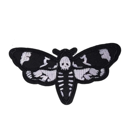 Vue générale Écusson Tête de Mort Papillon Nocturne Macabre