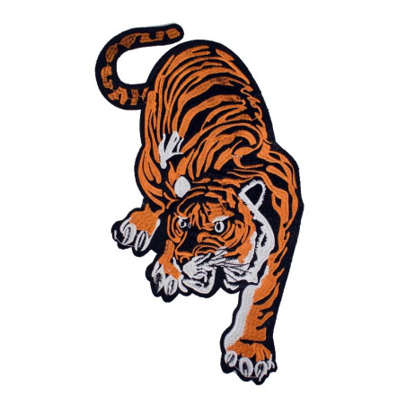 Vue générale Grand Patch Rock Tigre - 33 cm x 17 cm