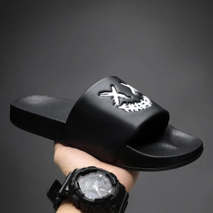 Claquettes Tête de Mort – "Smile X-Trême" Couleur noir