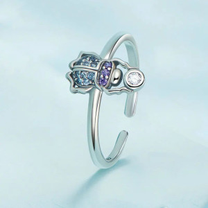 Bague Scarabée en Argent Sterling 925 - Ajustable !