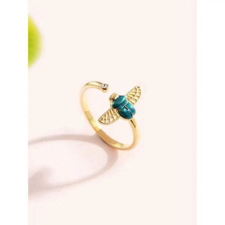 Bague Scarabée Turquoise Royale