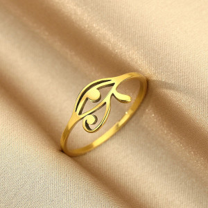 Bague Oeil d'Horus 'éclat de protection' Couleur or