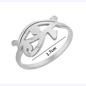 Dimensions Bague Oeil d'Horus 'Rayon Solaire' Couleur Argent