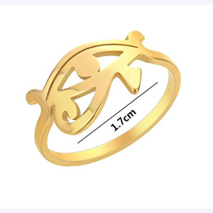 Dimensions Bague Oeil d'Horus 'Rayon Solaire' Couleur Or