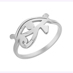 Bague Oeil d'Horus 'Rayon Solaire' Couleur Argent