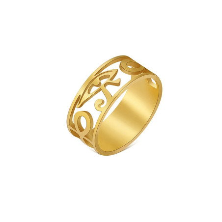 Bague Oeil d'Horus 'Éclat Subtil' Couleur Or