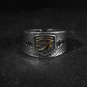 Bague Oeil d'Horus 'Antique Gardien'