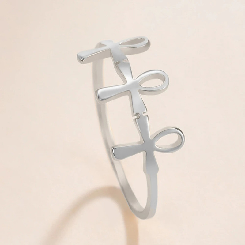 Bague Oeil d'Horus 'Éclat Divin' Couleur Argent