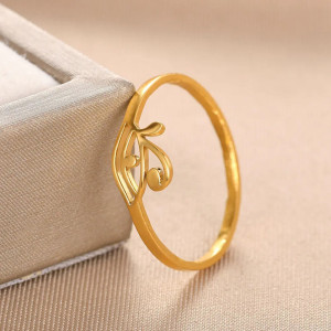 Vue détaillée Bague Oeil d'Horus 'Filigrane Doré'