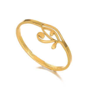 Vue générale Bague Oeil d'Horus 'Filigrane Doré'