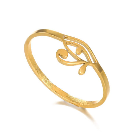Vue générale Bague Oeil d'Horus 'Filigrane Doré'