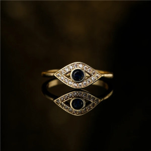 Avant Bague Oeil d'Horus 'Bleu Royal'