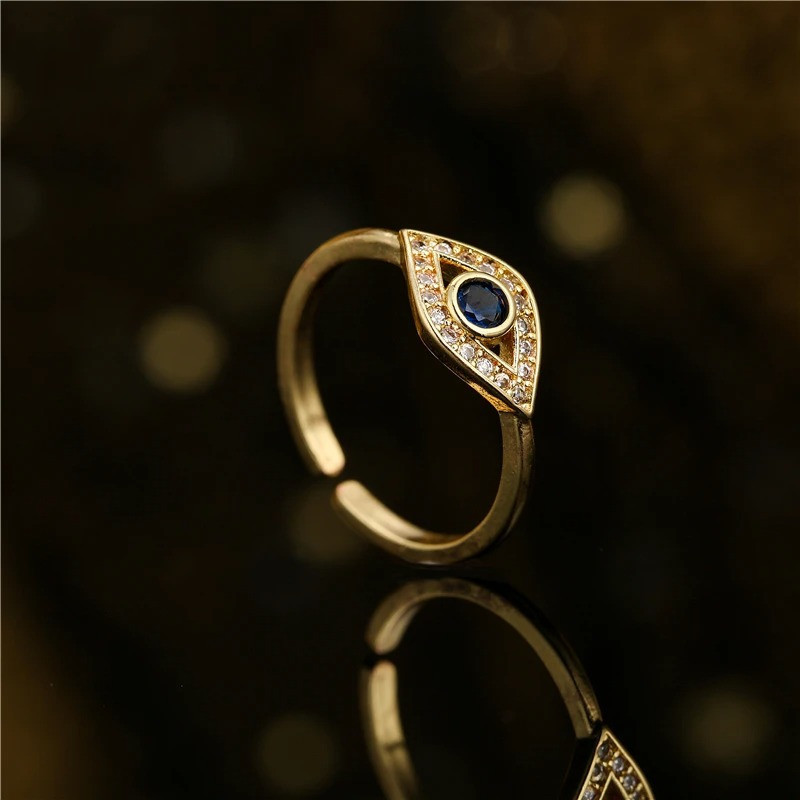 Bague Oeil d'Horus 'Bleu Royal'