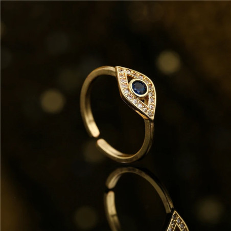 Bague Oeil d'Horus 'Bleu Royal'