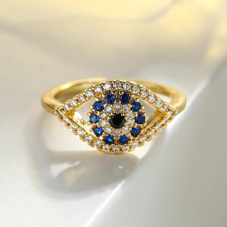 Bague Oeil d'Horus 'Éclat Astral' Modele 2