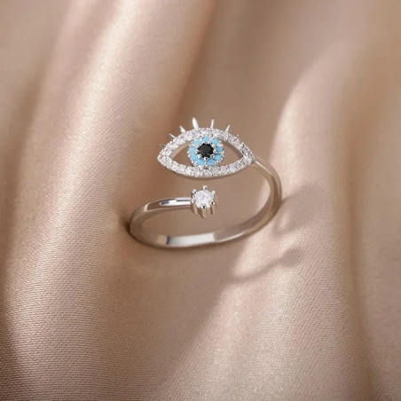 Avant Bague Oeil d'Horus 'Aura Turquoise' Modele 1