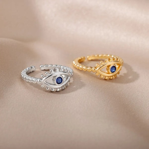 Bague Oeil d'Horus 'Rayon Celeste' - 2 modèles au choix !