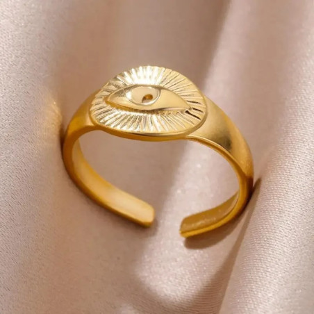 Bague Oeil d'Horus 'Soleil d'Or'