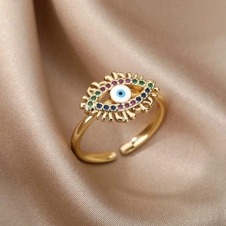Bague Oeil d'Horus 'Couronne Royale' Modele 2