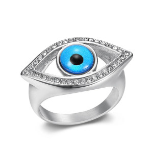 Bague Œil d'Horus 'Éclat Divin' Couleur Argent