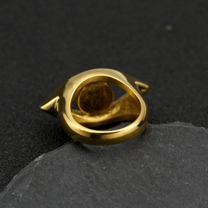 Vue Arrière Bague Œil d'Horus 'Éclat Divin'