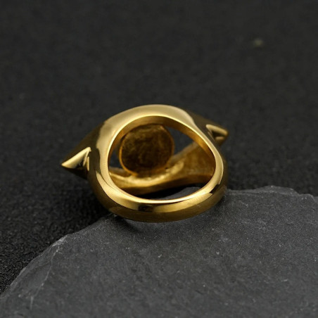 Vue Arrière Bague Œil d'Horus 'Éclat Divin'