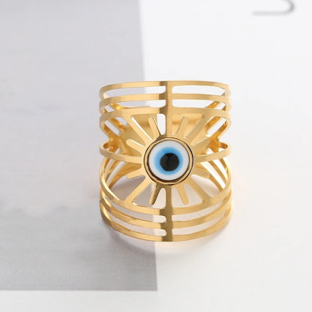 Vue générale Bague Oeil d'Horus - Soleil Divin