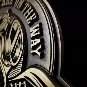 Vue détaillée Broche Tête de Mort Biker – "Free Soul en Route"