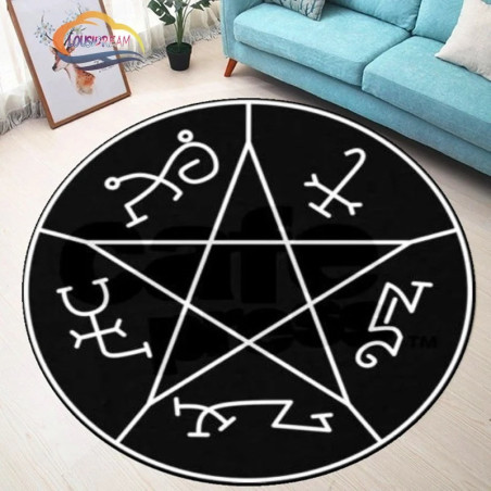 Tapis Occulte "Sceaux Interdits" - Pentagramme & Symboles ésotériques