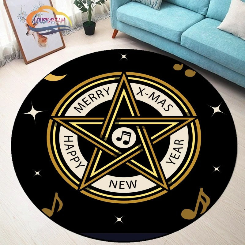 Tapis Occulte "Pentacle Festif de Noël" - Édition X-Mas Gothique & Musicale
