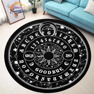 Tapis Occulte "Planche Spirite Stellaire"- Alphabet Mystique & Soleil Ésotérique