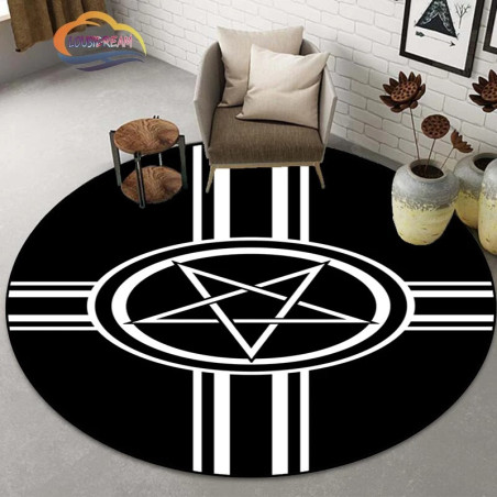 Tapis Occulte "Pentacle Sceau de l’Ordre" - Symétrie Mystique & Lignes de Pouvoir