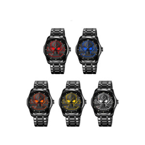Montre Tête de Mort – Crâne Incandescent - 5 coculeurs au choix !