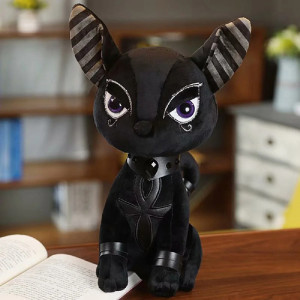 Peluche Gothique Chat Sphinx "Œil de Minuit"