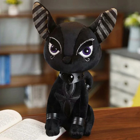 Peluche Gothique Chat Sphinx "Œil de Minuit"