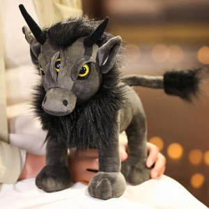Peluche Gothique Chimère à Trois Yeux "Veilleur des Abysses"
