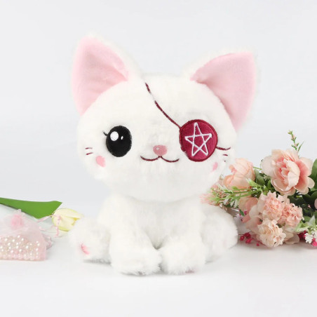 Peluche Gothique Chat Pirate "Sortilège Sucré"
