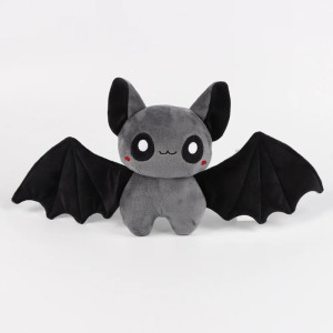 Peluche Gothique Mini Chauve-Souris "DémoniaKawaii" Couleur Gris