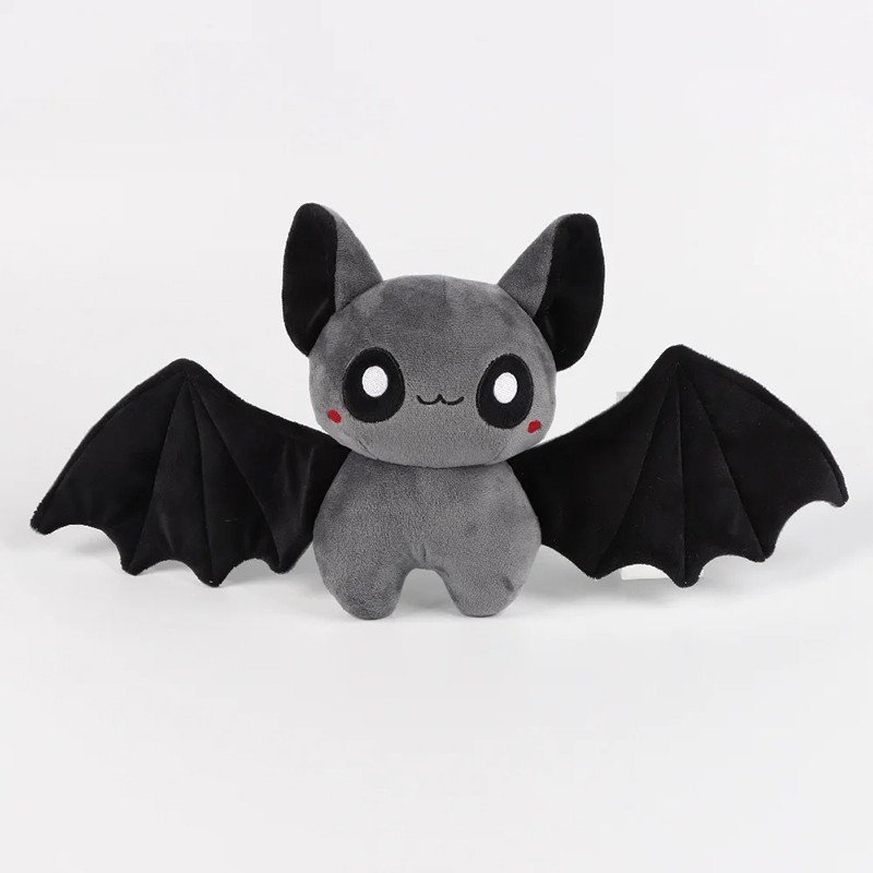 Peluche Gothique Mini Chauve-Souris "DémoniaKawaii" Couleur Gris
