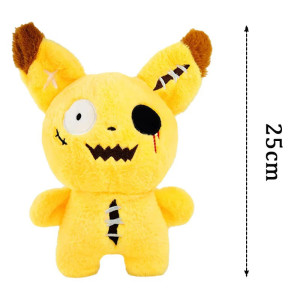 Dimensions Peluche Gothique Monstrueuse "Zombie Jaune "
