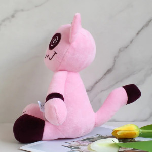 Vue de côté Peluche Gothique Monstrueuse "Zombie Jaune "