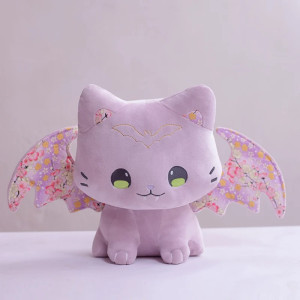 Peluche Chat Démon Ailé - Esprit Lavande - 40 cm